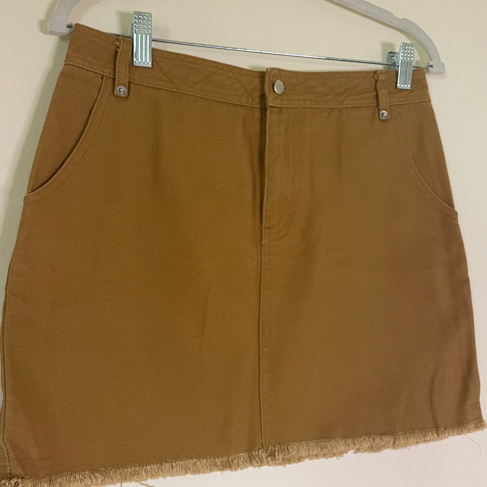 Honey brown miniskirt